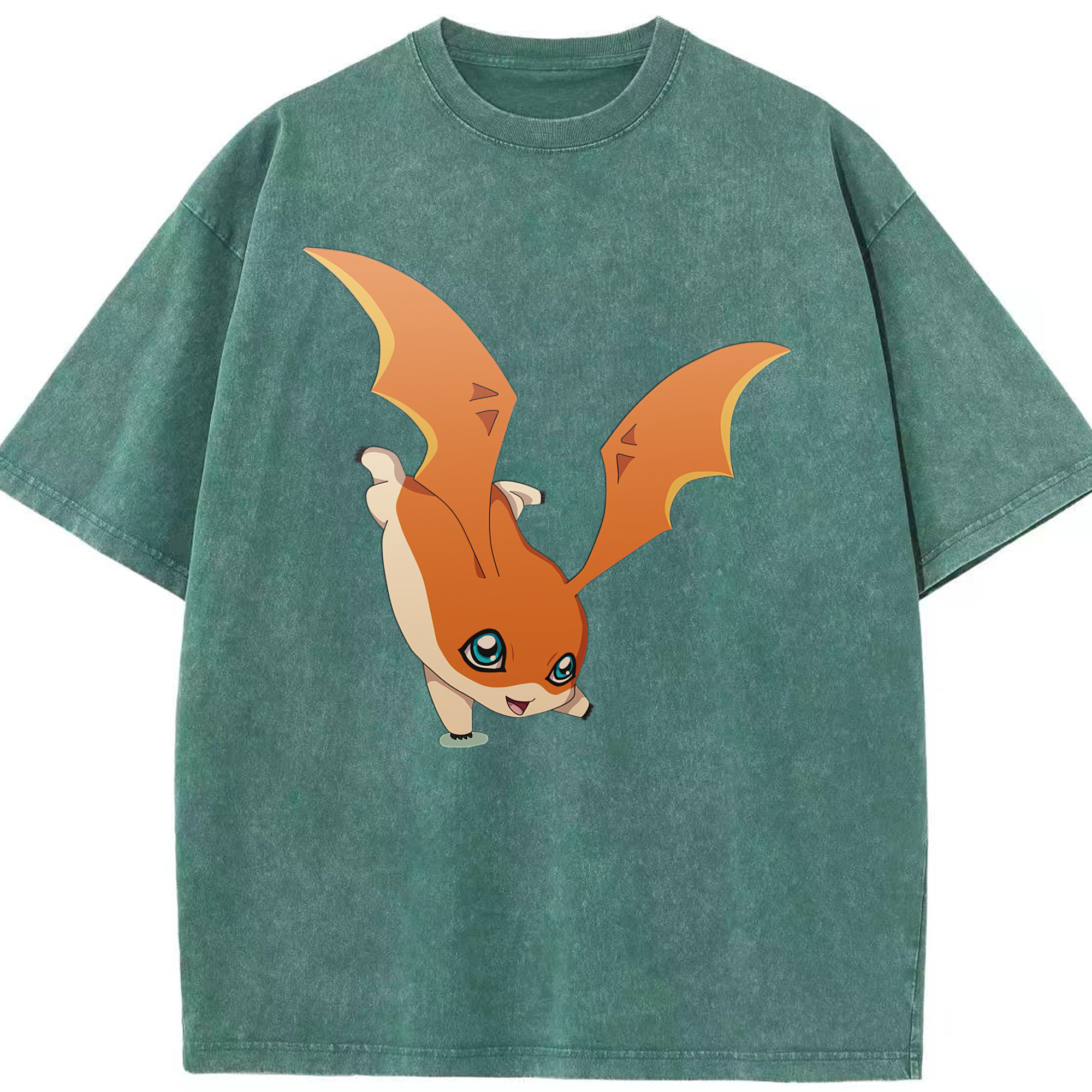 （画像用） Digimon デジタルモンスター/デジモン 綿100% ヴィンテージ風 半袖Tシャツ（フロントプリント）
